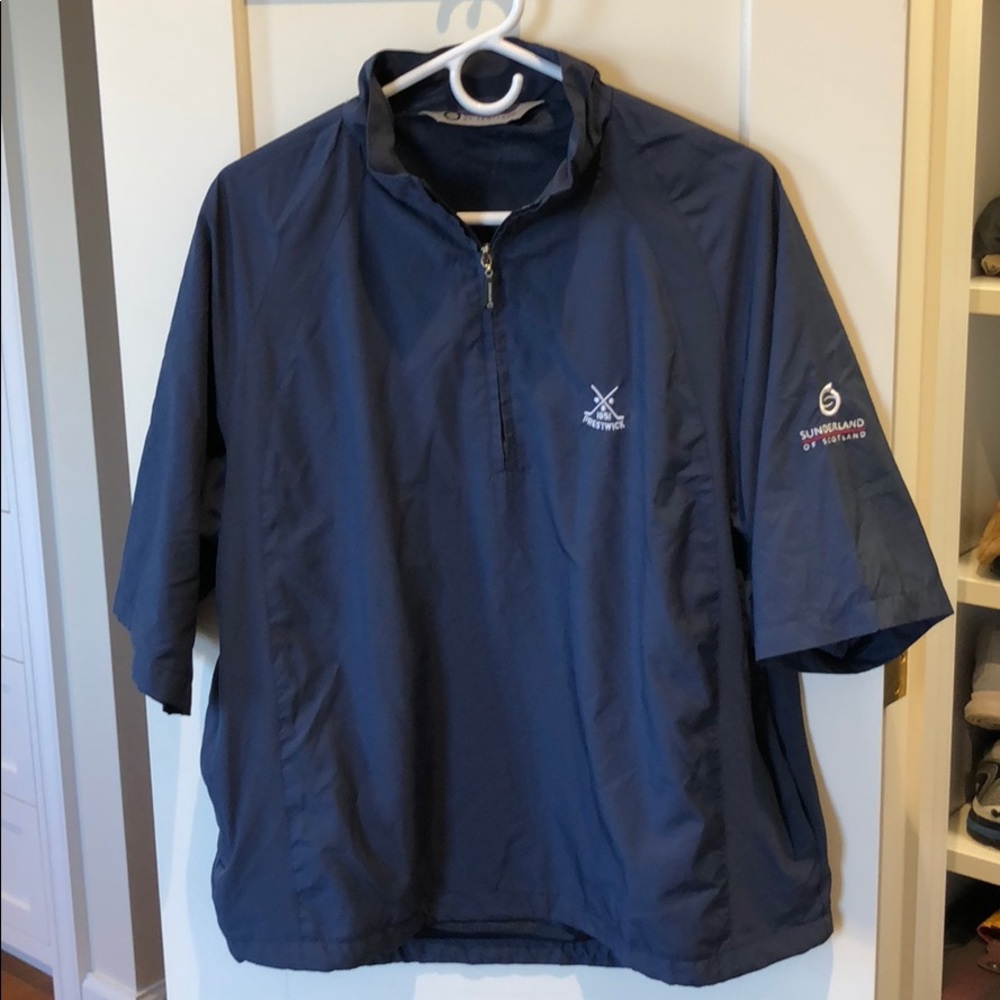 Short sleeve golf windbreaker